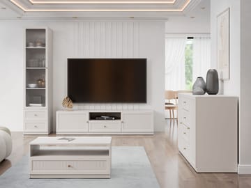 Fayric Møbelsett for stue - Beige - Oppbevaring - Oppbevaringsmøbler - Møbelsett til stue