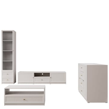 Fayric Møbelsett for stue - Beige - Oppbevaring - Oppbevaringsmøbler - Møbelsett til stue