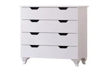 Feylor Hjørnekommode 86 cm - Matt Hvit - Oppbevaring - Oppbevaringsmøbler - Kommode