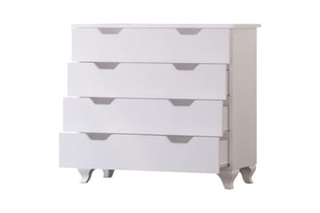 Feylor Hjørnekommode 86 cm - Matt Hvit - Oppbevaring - Oppbevaringsmøbler - Kommode