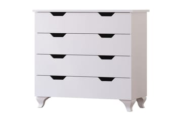 Feylor Hjørnekommode 86 cm - Matt Hvit - Oppbevaring - Oppbevaringsmøbler - Kommode