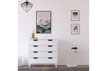 Feylor Hjørnekommode 86 cm - Matt Hvit - Oppbevaring - Oppbevaringsmøbler - Kommode