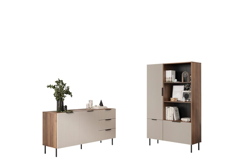 Fiesta Møbelsett Til Stue, Brun/Beige