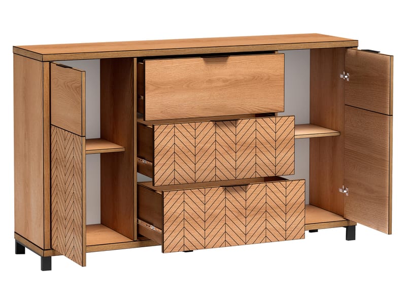 Fonti Skjenk 158 cm - Brun|svart - Oppbevaring - Oppbevaringsmøbler - Sideboard & skjenk