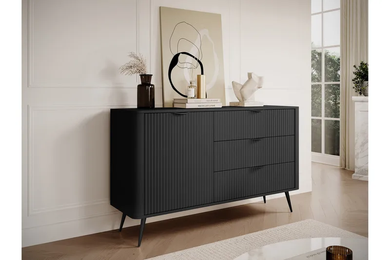 Forba Kommode 138 cm - Svart - Oppbevaring - Oppbevaringsmøbler - Kommode