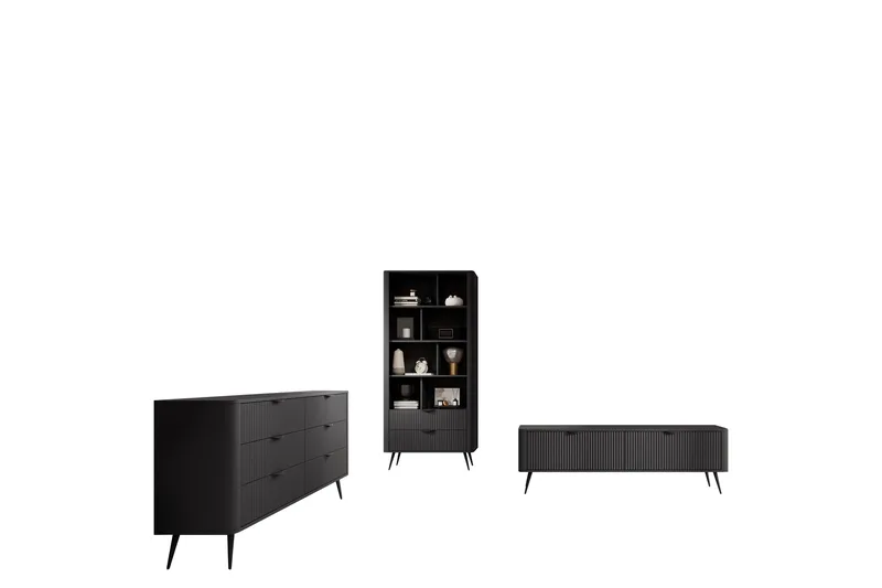 Forba Møbelsett til Stue, Svart