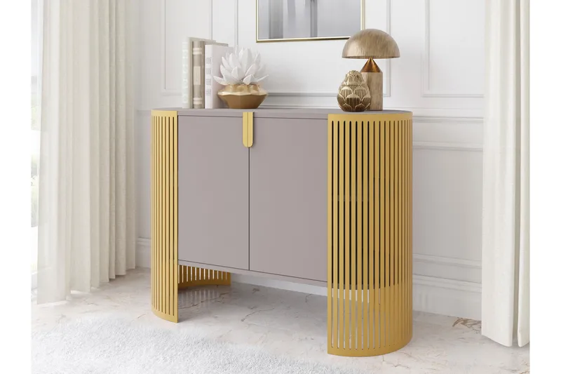 Friend Skjenk 120x40 cm - Gull/Beige - Oppbevaring - Oppbevaringsmøbler - Sideboard & skjenk