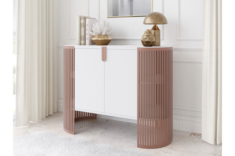 Friend Skjenk 120x40 cm - Rosa/Hvit - Oppbevaring - Oppbevaringsmøbler - Sideboard & skjenk