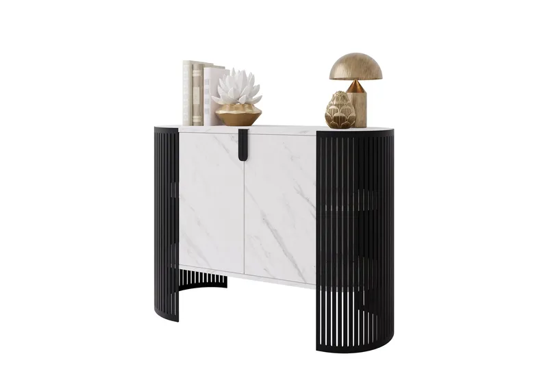 Friend Skjenk 120x40 cm - Svart/Hvit - Oppbevaring - Oppbevaringsmøbler - Sideboard & skjenk