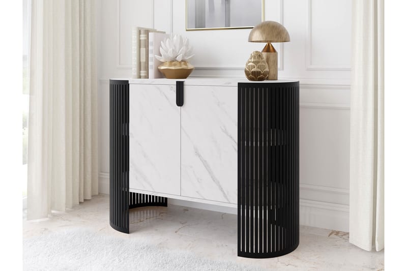 Friend Skjenk 120x40 cm - Svart/Hvit - Oppbevaring - Oppbevaringsmøbler - Sideboard & skjenk
