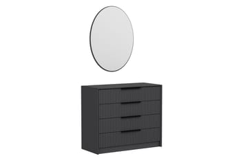 Fruitland Hjørnekommode 100 cm - Antrasitt - Oppbevaring - Oppbevaringsmøbler - Kommode