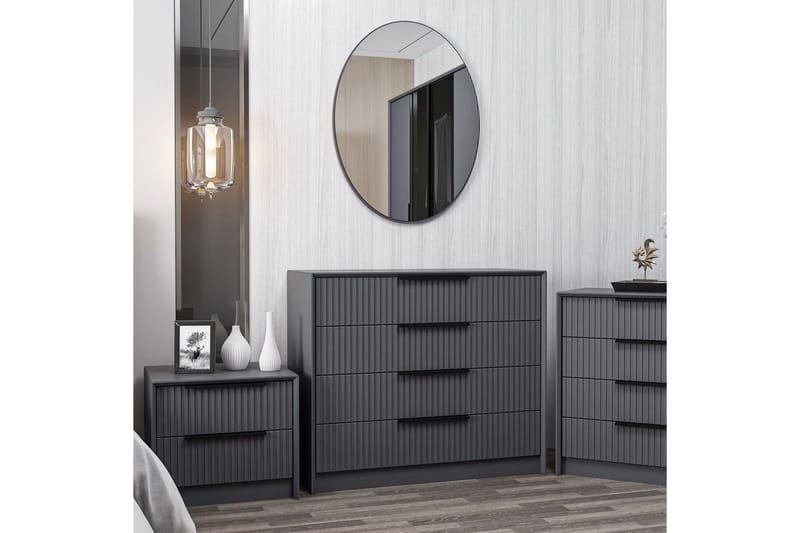 Fruitland Hjørnekommode 100 cm - Antrasitt - Oppbevaring - Oppbevaringsmøbler - Kommode