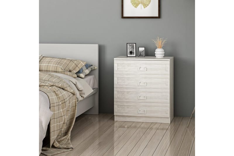 Fruitland Hjørnekommode 72 cm - Hvit - Oppbevaring - Oppbevaringsmøbler - Kommode