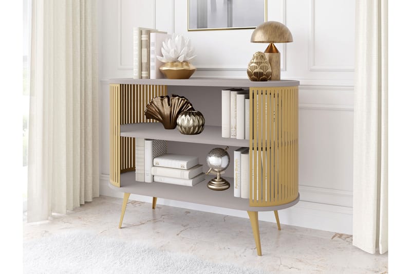 Galia Skjenk 120x40 cm - Gull/Beige - Oppbevaring - Oppbevaringsmøbler - Sideboard & skjenk