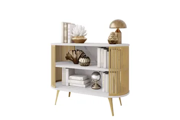 Galia Skjenk 120x40 cm - Gull/Hvit - Oppbevaring - Oppbevaringsmøbler - Sideboard & skjenk