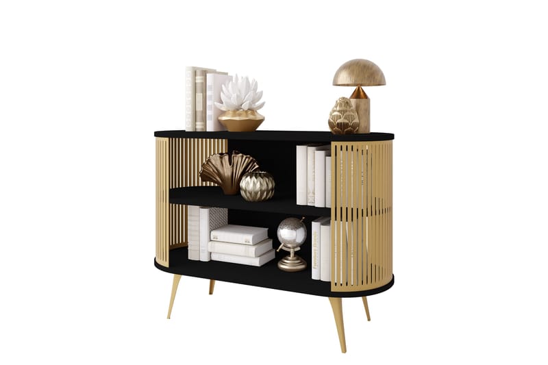 Galia Skjenk 120x40 cm - Gull/Svart - Oppbevaring - Oppbevaringsmøbler - Sideboard & skjenk