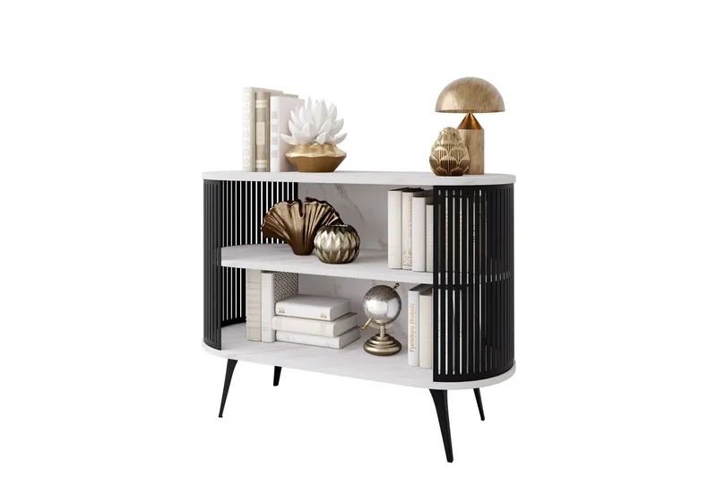 Galia Skjenk 120x40 cm - Svart/Hvit - Oppbevaring - Oppbevaringsmøbler - Sideboard & skjenk
