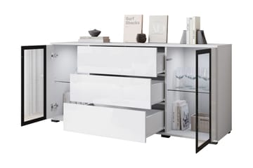 Gammel Skjenk 150x40 cm - Hvit - Oppbevaring - Oppbevaringsmøbler - Sideboard & skjenk