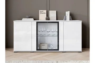 Gammel Skjenk 150x40 cm - Hvit - Oppbevaring - Oppbevaringsmøbler - Sideboard & skjenk