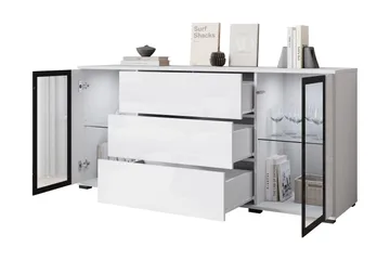 Gammel Skjenk 150x40 cm - Svart - Oppbevaring - Oppbevaringsmøbler - Sideboard & skjenk