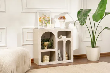 Giana Konsollbord 80 cm - Travertin/Sandstein - Oppbevaring - Oppbevaringsmøbler - Sideboard & skjenk