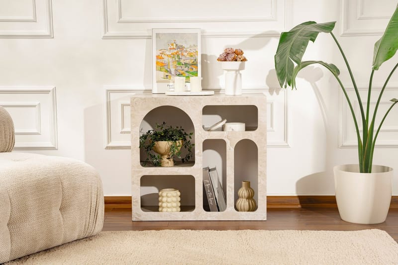 Giana Konsollbord 80 cm - Travertin/Sandstein - Oppbevaring - Oppbevaringsmøbler - Sideboard & skjenk