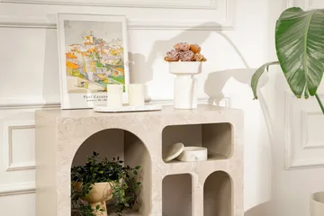Giana Konsollbord 80 cm - Travertin/Sandstein - Oppbevaring - Oppbevaringsmøbler - Sideboard & skjenk