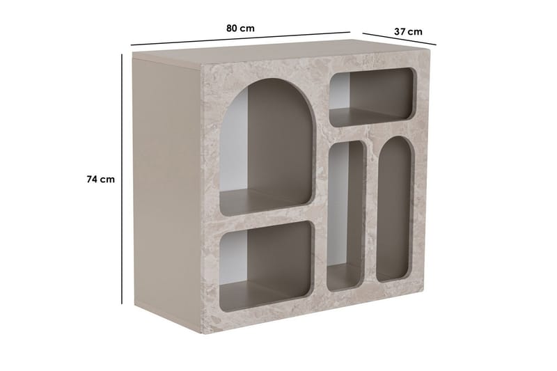 Giana Konsollbord 80 cm - Travertin/Sandstein - Oppbevaring - Oppbevaringsmøbler - Sideboard & skjenk