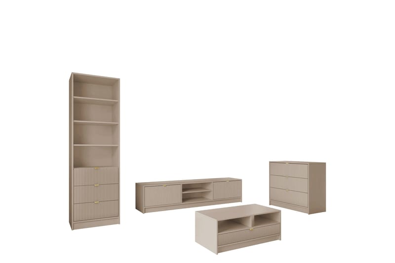 Gudelia Møbelsett Til Stue, Beige