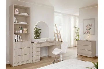 Gudelia Møbelsett Til Stue - Beige - Oppbevaring - Oppbevaringsmøbler - Møbelsett til stue