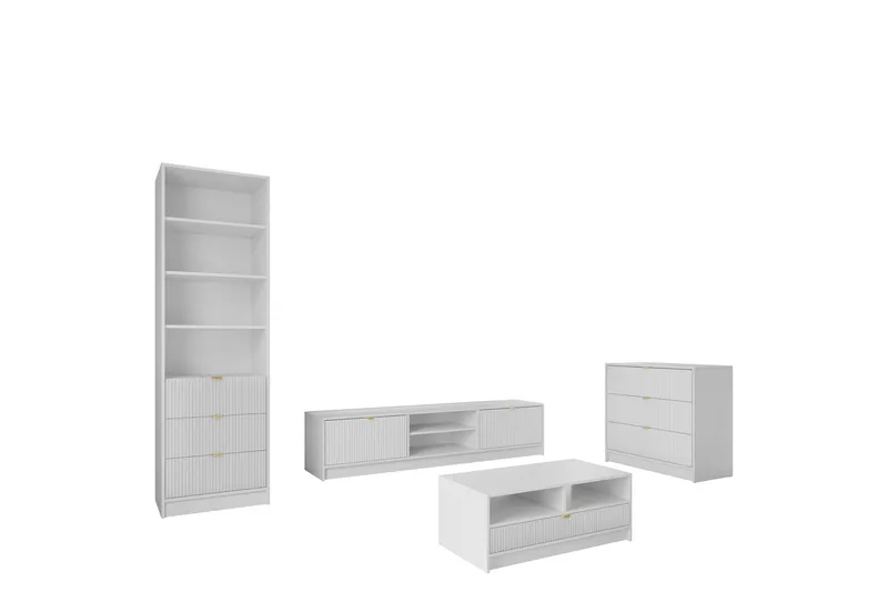 Gudelia Møbelsett Til Stue, Hvit