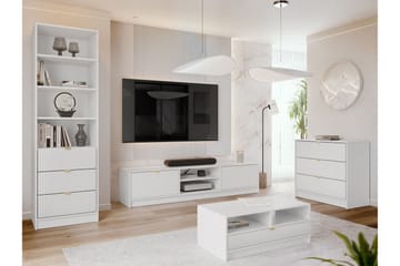 Gudelia Møbelsett Til Stue - Hvit - Oppbevaring - Oppbevaringsmøbler - Møbelsett til stue