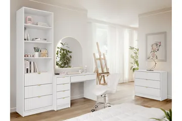 Gudelia Møbelsett Til Stue - Hvit - Oppbevaring - Oppbevaringsmøbler - Møbelsett til stue