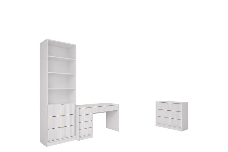 Gudelia Møbelsett Til Stue, Hvit