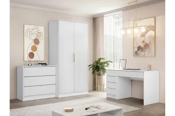 Gudelia Møbelsett Til Stue - Hvit - Oppbevaring - Oppbevaringsmøbler - Møbelsett til stue