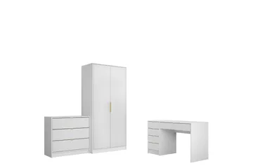 Gudelia Møbelsett Til Stue - Hvit - Oppbevaring - Oppbevaringsmøbler - Møbelsett til stue