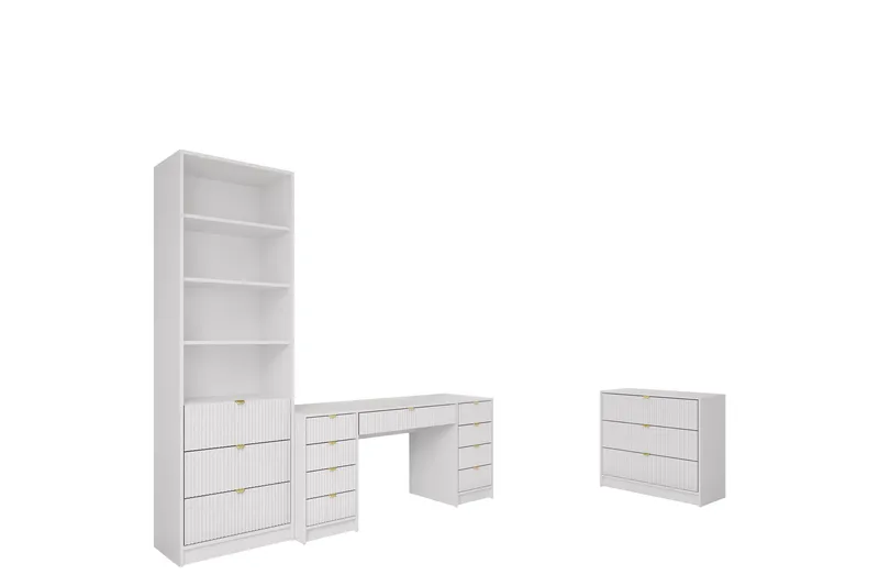 Gudelia Møbelsett Til Stue, Hvit