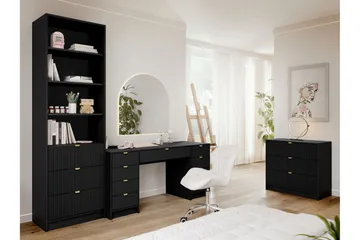 Gudelia Møbelsett Til Stue - Svart - Oppbevaring - Oppbevaringsmøbler - Møbelsett til stue