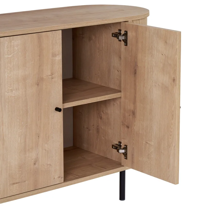Haulover Konsollbord 180 cm - Sapphire Oak/Svart - Oppbevaring - Oppbevaringsmøbler - Sideboard & skjenk