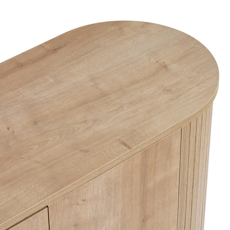 Haulover Konsollbord 180 cm - Sapphire Oak/Svart - Oppbevaring - Oppbevaringsmøbler - Sideboard & skjenk