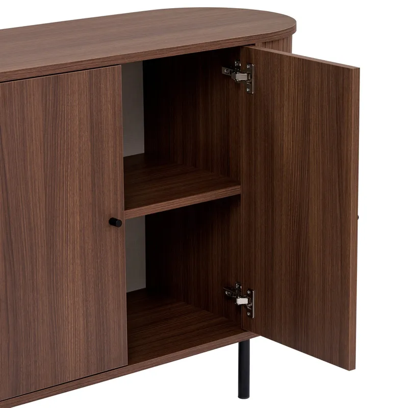 Haulover Konsollbord 180 cm - Valnøtt/Svart - Oppbevaring - Oppbevaringsmøbler - Sideboard & skjenk