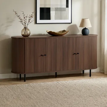 Haulover Konsollbord 180 cm - Valnøtt/Svart - Oppbevaring - Oppbevaringsmøbler - Sideboard & skjenk