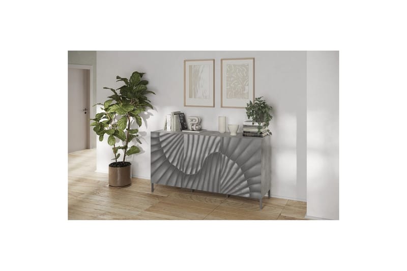 Hawell Skjenk 181 cm - Grå - Oppbevaring - Oppbevaringsmøbler - Sideboard & skjenk
