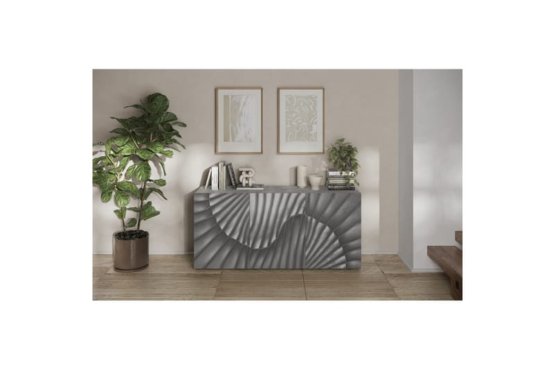 Hawell Skjenk 181 cm - Grå - Oppbevaring - Oppbevaringsmøbler - Sideboard & skjenk