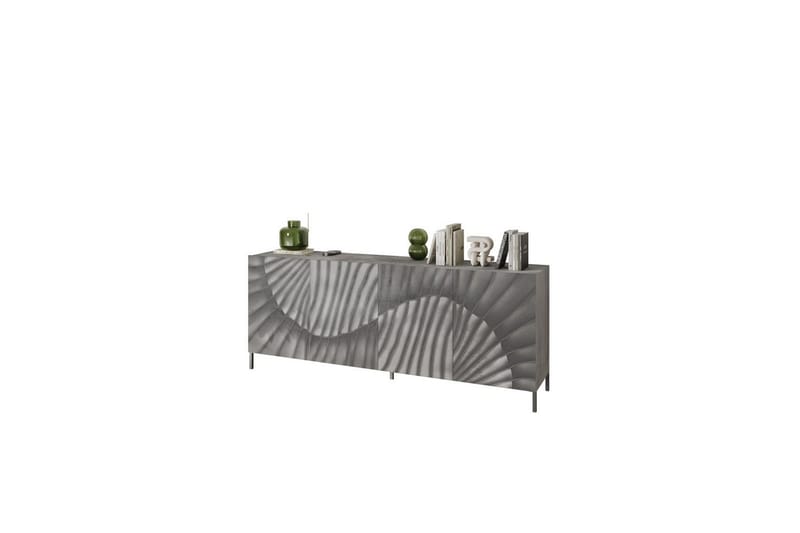 Hawell Skjenk 241 cm - Grå - Oppbevaring - Oppbevaringsmøbler - Sideboard & skjenk