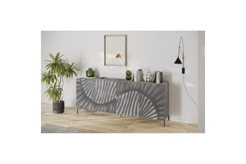 Hawell Skjenk 241 cm - Grå - Oppbevaring - Oppbevaringsmøbler - Sideboard & skjenk