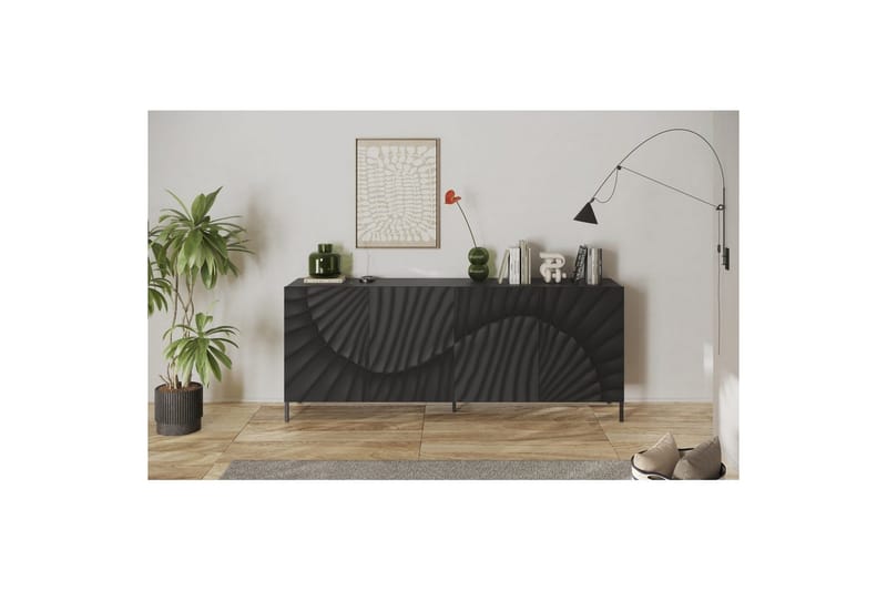 Hawell Skjenk 241 cm - Mørk grå - Oppbevaring - Oppbevaringsmøbler - Sideboard & skjenk