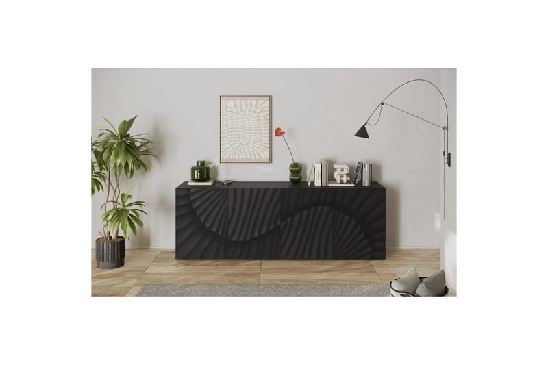 Hawell Skjenk 241 cm - Mørk grå - Oppbevaring - Oppbevaringsmøbler - Sideboard & skjenk