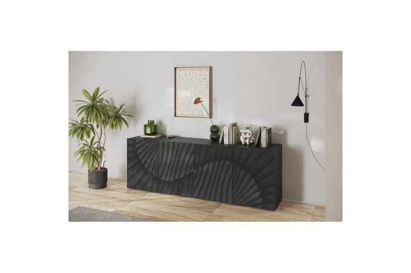 Hawell Skjenk 241 cm - Mørk grå - Oppbevaring - Oppbevaringsmøbler - Sideboard & skjenk
