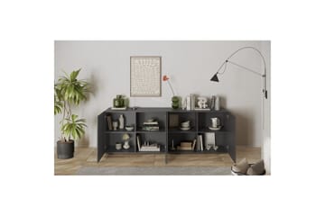 Hawell Skjenk 241 cm - Mørk grå - Oppbevaring - Oppbevaringsmøbler - Sideboard & skjenk